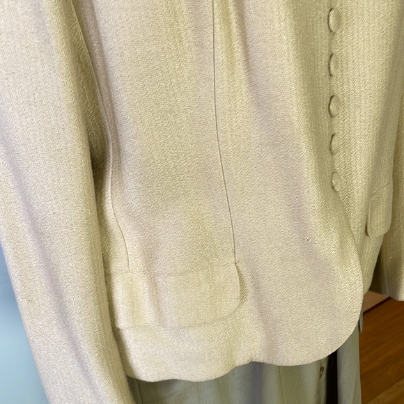 Vintage 60’s Oktavio High Class Wool Butter-Yellow Short Jacket, Size 46 EU/12US - Picture 9 of 16